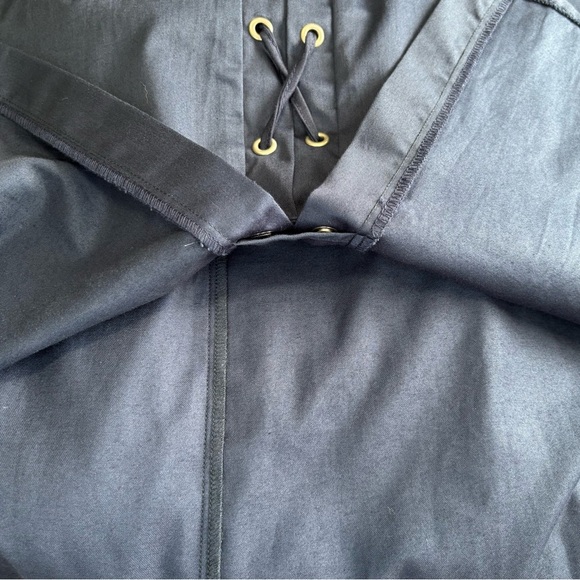 Zara Navy Blue A-line Skirt - Picture 6 of 9